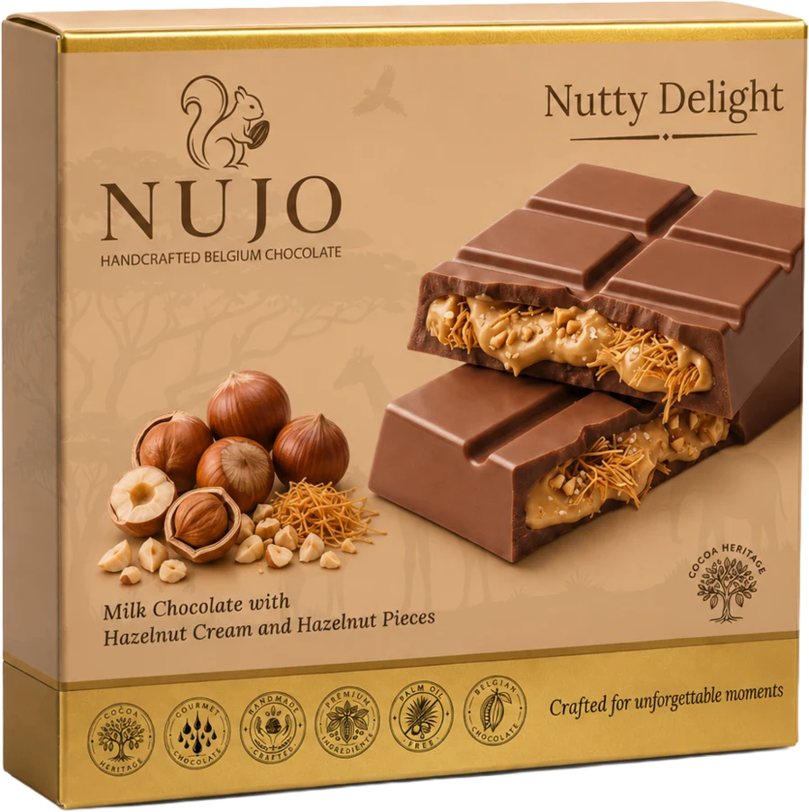 NUJO Nutty Delight chocolate box 100g